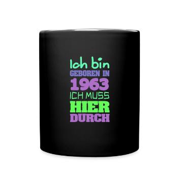 1963 - Tasse einfarbig - Schwarz - Vorne