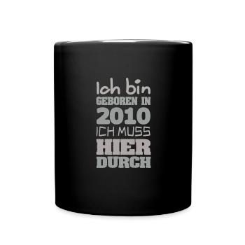 2010 - Tasse einfarbig - Schwarz - Vorne