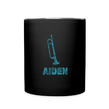 Blasmusik Aiden - Tasse einfarbig - Schwarz - Vorne