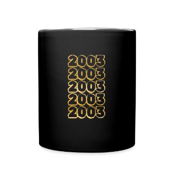 2003 - Tasse einfarbig - Schwarz - Vorne