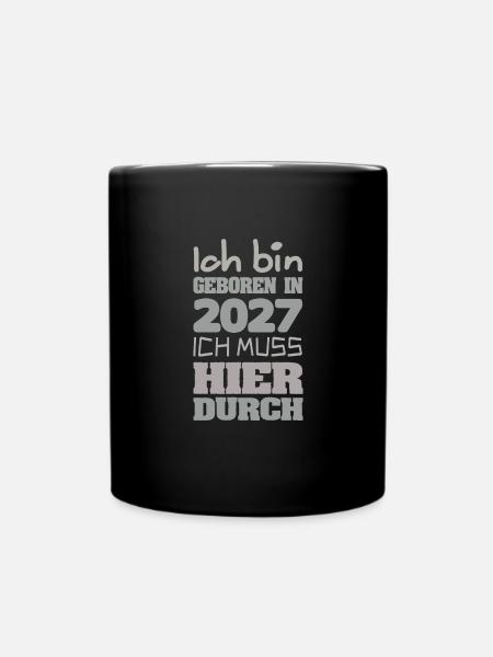 2027 - Tasse einfarbig - Schwarz