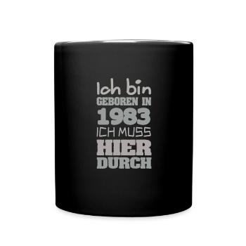 Né en 1983 - Mug uni - noir - Devant