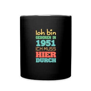 1951 - Tasse einfarbig - Schwarz - Vorne