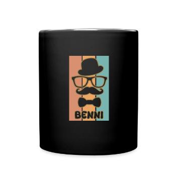 First name Benni - Full Colour Mug - black - Front