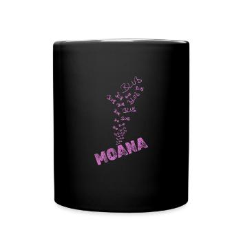 Wasser Moana - Tasse einfarbig - Schwarz - Vorne