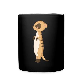 Mongoose Meerkat - Full Colour Mug - black - Front