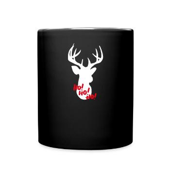 Rentier - Tasse einfarbig - Schwarz - Vorne
