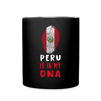 Le Pérou est dans mon design d’ADN / idée cadeau - Mug uni - noir - Devant