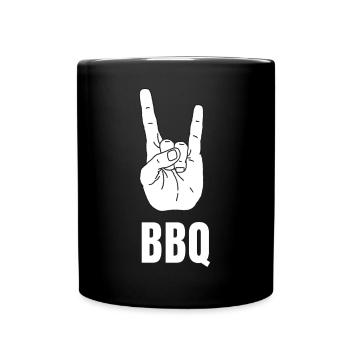 Le Barbecue c'est Cool - Signe Surfeur Shaka - Mug uni - noir - Devant