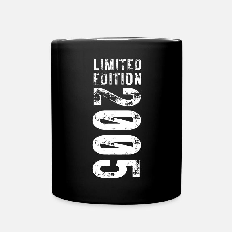 limited edition 2005 18. Geburtstag - Tasse einfarbig - Schwarz