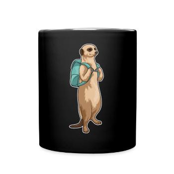École de sac à dos pour élèves de Suricate - Mug uni - noir - Devant