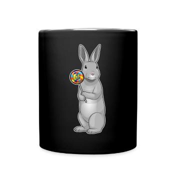 Rabbit lollipop - Full Colour Mug - black - Front