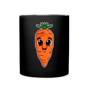 Carotte végétalienne Carotte Carotte Carottes - Mug uni - noir - Devant