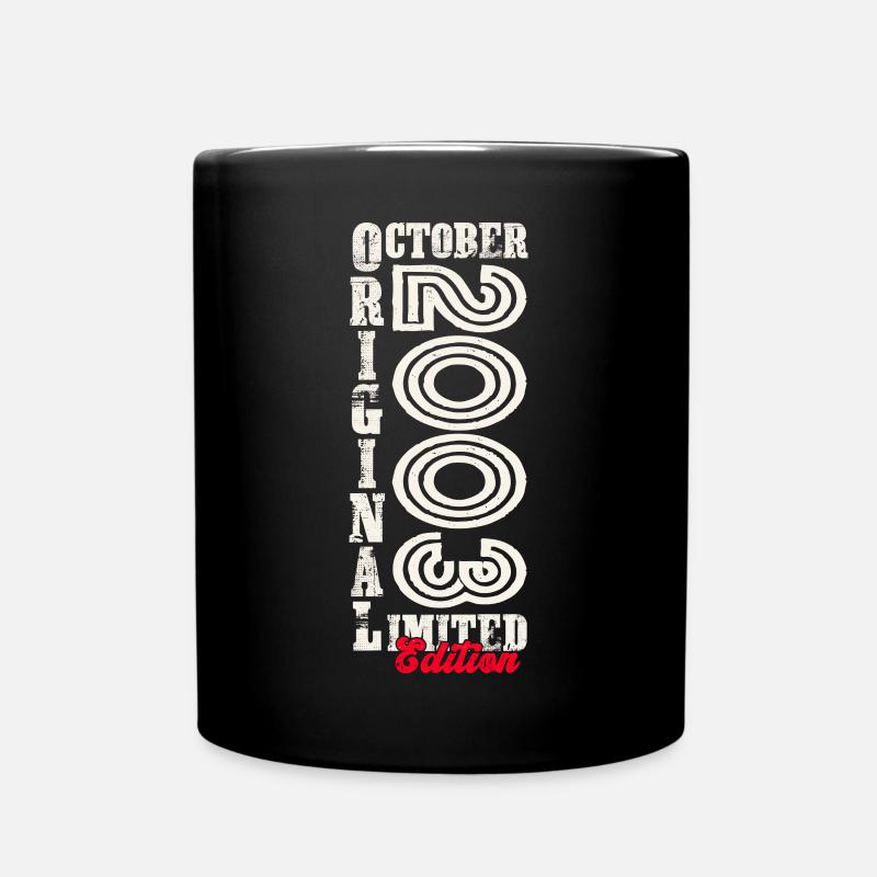 20e anniversaire Original Octobre 2003 - Mug uni - noir