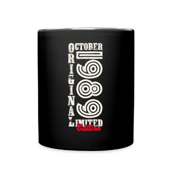 34e anniversaire Original Octobre Année 1989 - Mug uni - noir - Devant