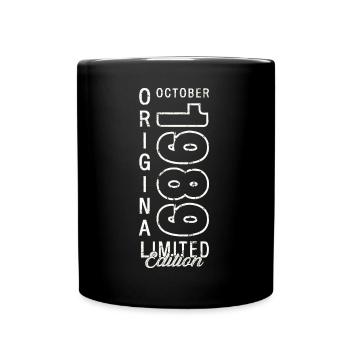 34ème Anniversaire Cadeau Mari Octobre Millésime 1989 - Mug uni - noir - Devant