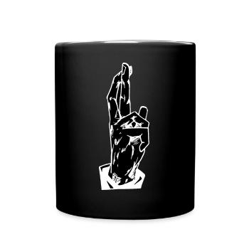 Anime main signe japonais Anime Manga - Mug uni - noir - Devant