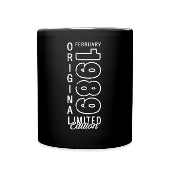 35e anniversaire Original Février Né 1989 - Mug uni - noir - Devant