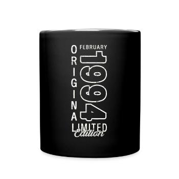 30. Geburtstag Original Februar Jahrgang 1994 - Tasse einfarbig - Schwarz - Vorne