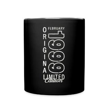 25e anniversaire Original Février Année 1999 - Mug uni - noir - Devant