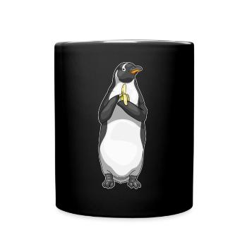 Banane Pingouin - Mug uni - noir - Devant