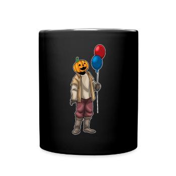 Jack O'Lantern Halloween Luftballon - Tasse einfarbig - Schwarz - Vorne