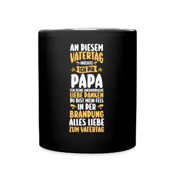 Papa Fête des pères Papa - Mug uni - noir - Devant