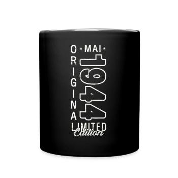 Mai 1944 Millésime 1944 Anniversaire 1944 Légende 44 - Mug uni - noir - Devant