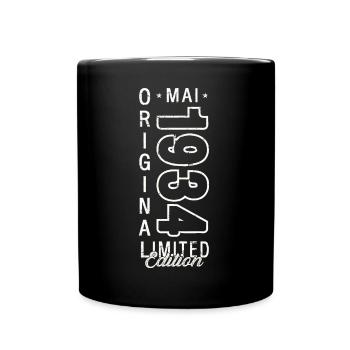 Mai 1934 Millésime 1934 Anniversaire 1934 Légende 34 - Mug uni - noir - Devant