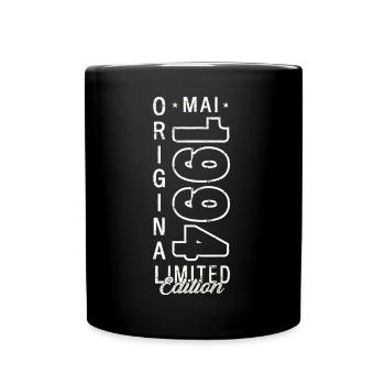 Date de naissance 1994 Mai 1994 Millésime 1994 Légende 94 - Mug uni - noir - Devant