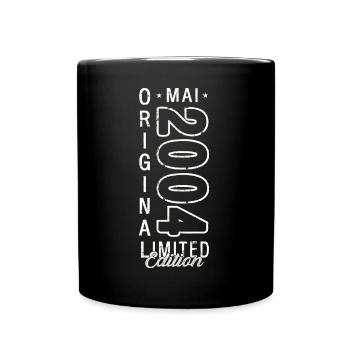 Geburtstag 2004 Mai 2004 Jahrgang 2004 Legende 04 - Tasse einfarbig - Schwarz - Vorne