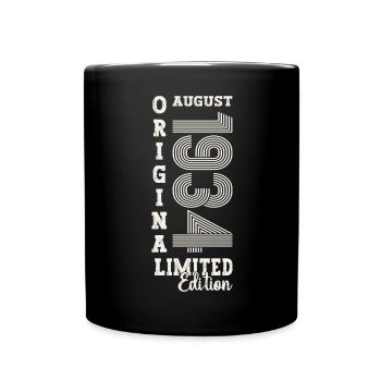 90th Birthday Original August 1934 Born 1934 - Full Colour Mug - black - Front