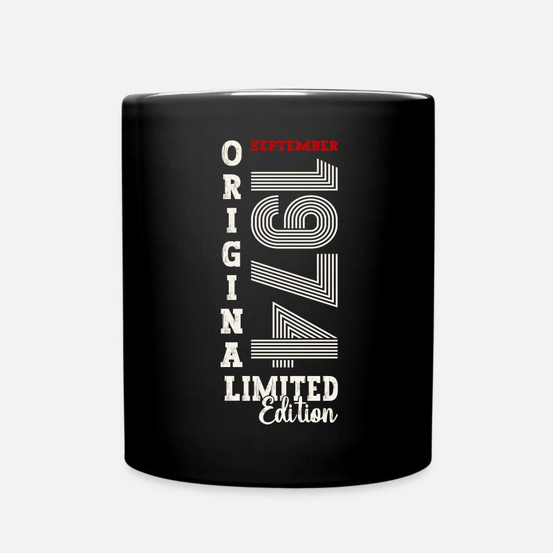 50e anniversaire Légende Septembre 1974 Volume 74 - Mug uni - noir