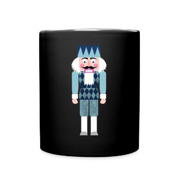 Casse-Noisette Rhodes Losanges Noël Noël Avent - Mug uni - noir - Devant