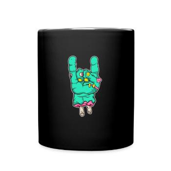 Costume d'Halloween Zombie Hand Rock - Mug uni - noir - Devant