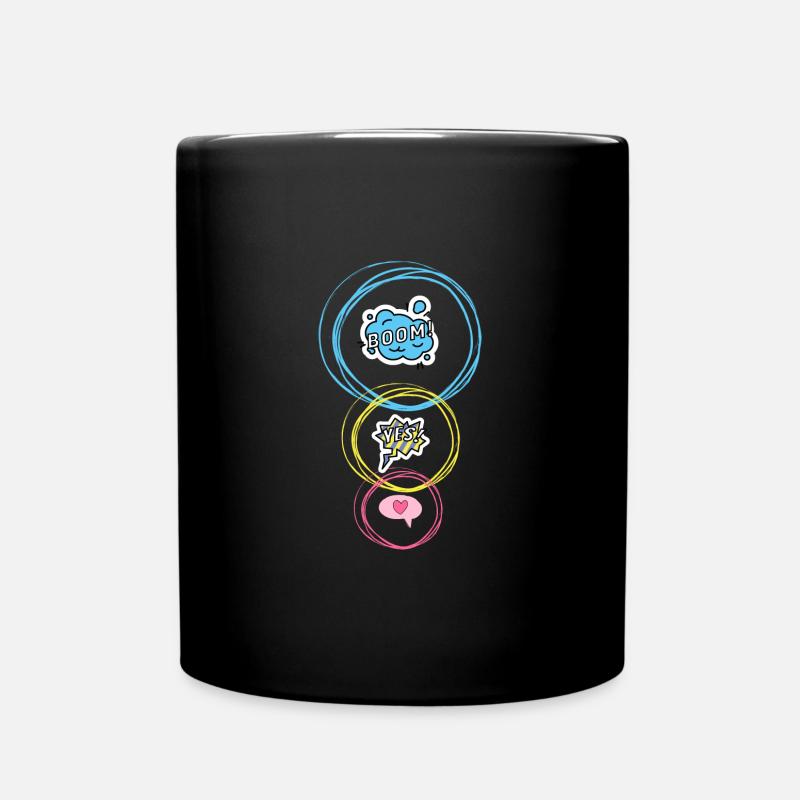 Modern Digital Love - Tasse einfarbig - Schwarz