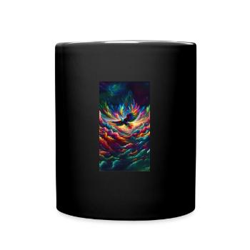 Rainbow Eagle - Full Colour Mug - black - Front