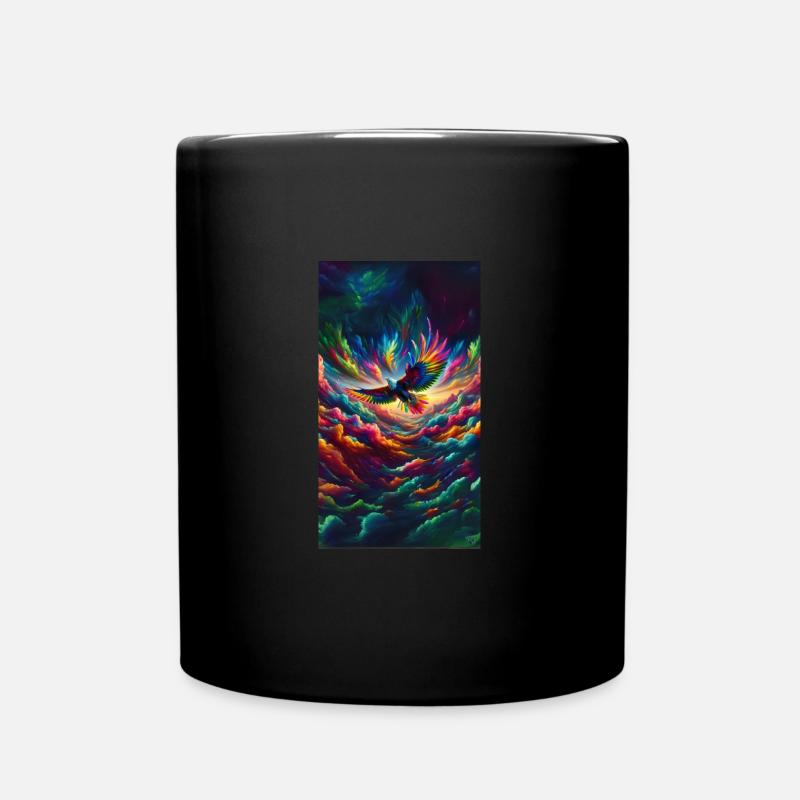 Regenbogenadler - Tasse einfarbig - Schwarz