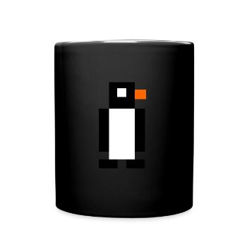 Pixel penguin - Full Colour Mug - black - Front