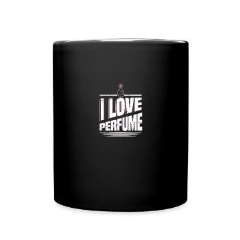 Parfüm Fragrance Perfüm Perfume Parfum Duft - Tasse einfarbig - Schwarz - Vorne