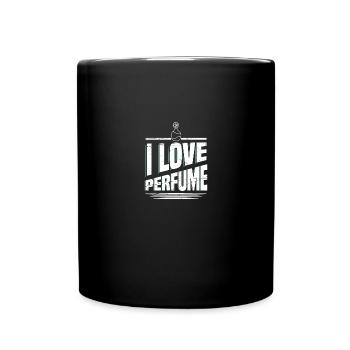 Parfüm Fragrance Perfüm Perfume Parfum Duft - Tasse einfarbig - Schwarz - Vorne