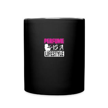 Parfüm Fragrance Perfüm Perfume Parfum Duft - Tasse einfarbig - Schwarz - Vorne