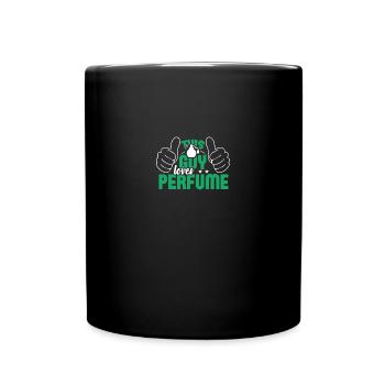 Parfüm Fragrance Perfüm Perfume Parfum Duft - Tasse einfarbig - Schwarz - Vorne