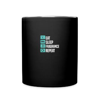 Parfüm Fragrance Perfüm Perfume Parfum Duft - Tasse einfarbig - Schwarz - Vorne