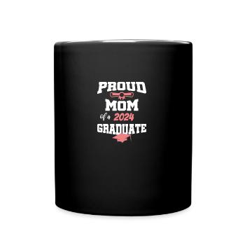 Absolvent Sponsion Graduate stolze Mutter 2024 - Tasse einfarbig - Schwarz - Vorne