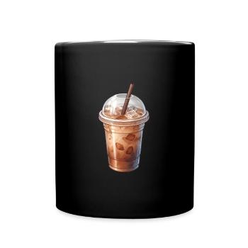 Thé au lait glacé - Mug uni - noir - Devant