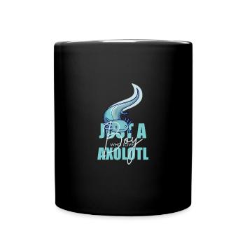 Drôle Axolotl Mignon Kawaii Animal Fun Liebhab - Mug uni - noir - Devant