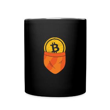 Lustige Bitcoin Krypto Blockchain Btc Spaß Liebhab - Tasse einfarbig - Schwarz - Vorne