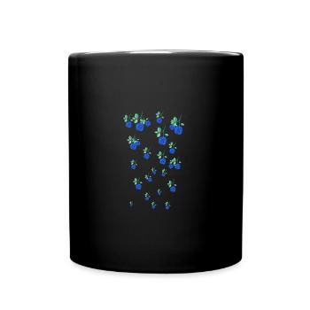 blaue rose,n,rosen,rose,ranke,blumen,floral - Tasse einfarbig - Schwarz - Vorne