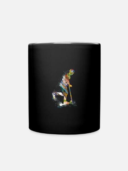 Stuntscooter,Trickscooter,tricks,stunt,e-scooter, - Tasse einfarbig - Schwarz